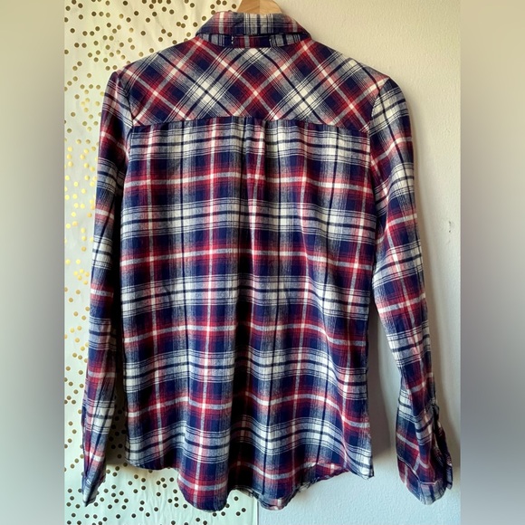 Olive & Oak 100% Cotton Flannel Plaid Button Down Shirt size Small - Picture 2 of 10